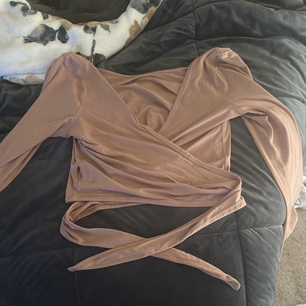 Lululemon Athletica Dusty Rose Wrap Top